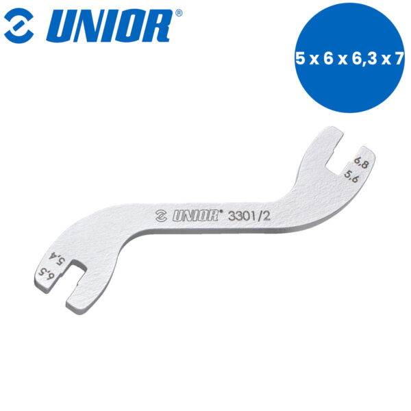 Ključ za žbice motocikala UNIOR 3301 620296 5x6x6.3x7mm