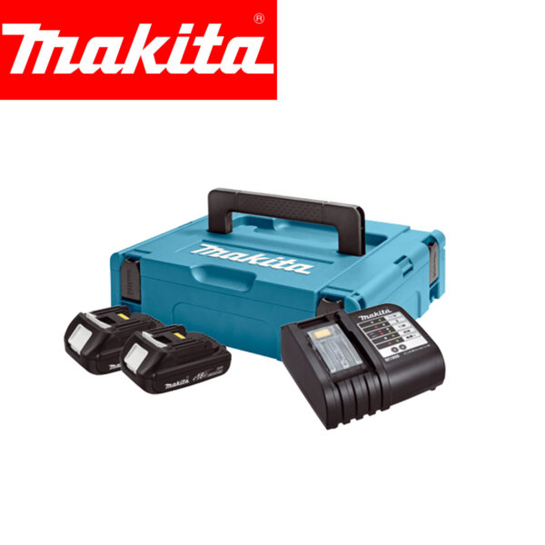 Aku set 2 baterije BL1815N i punjač DC18SD u koferu Makita 197136-5