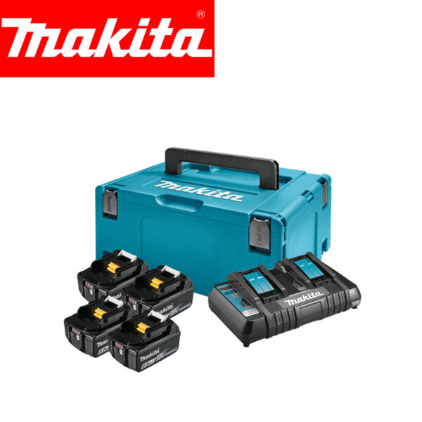 Aku set 4 baterije 6.0Ah i punjač u koferu Makita 198091-4