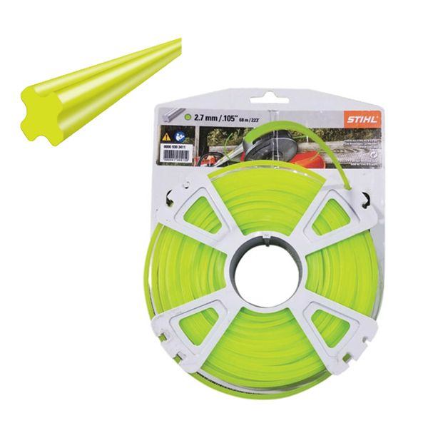 Rezna nit - silk za trimere STIHL 2.7mm 65m X-oblik
