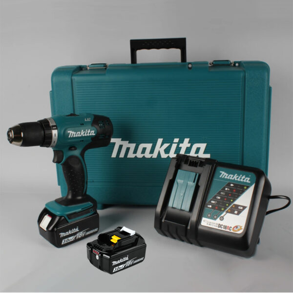 Aku bušilica - odvijač Makita DDF453RFE2 18V 42Nm sa 2 baterije i punjačem u koferu