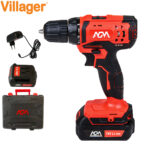 Aku bušilica - odvijač Villager 18V AGM BD 18 sa 1.3Ah baterijom i punjačem u koferu