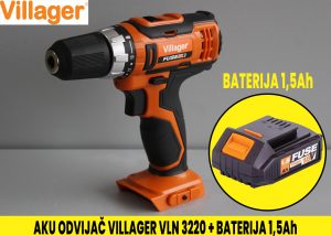 Aku bušilica - odvijač Villager 18V VLN 3220 sa 1.5Ah baterijom