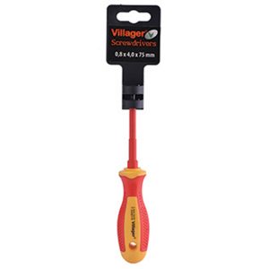 Pljosnati izvijač - šarafciger izolirani Villager VDE 75mm 2A5