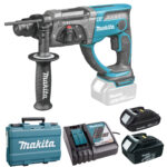 Aku udarna bušilica Makita DHR202RFE1 18V sa 2 baterije i punjačem u koferu
