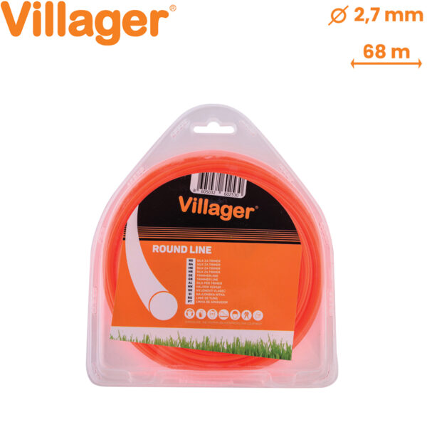 Rezna nit - silk za trimere Villager 2.7mm x 68m okrugli