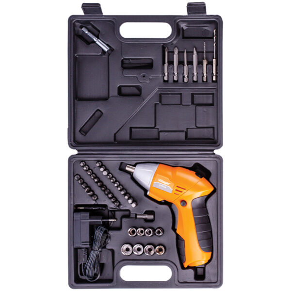 Aku odvijač - zavrtač Villager VLN SDL 1.0 sa nastavcima u koferu Prime set