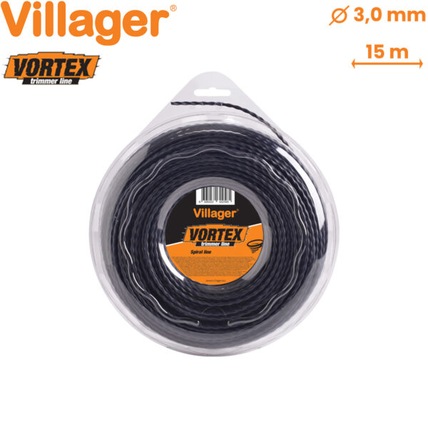 Rezna nit - silk za trimere Villager VORTEX 3.0mm x 15m spiralni