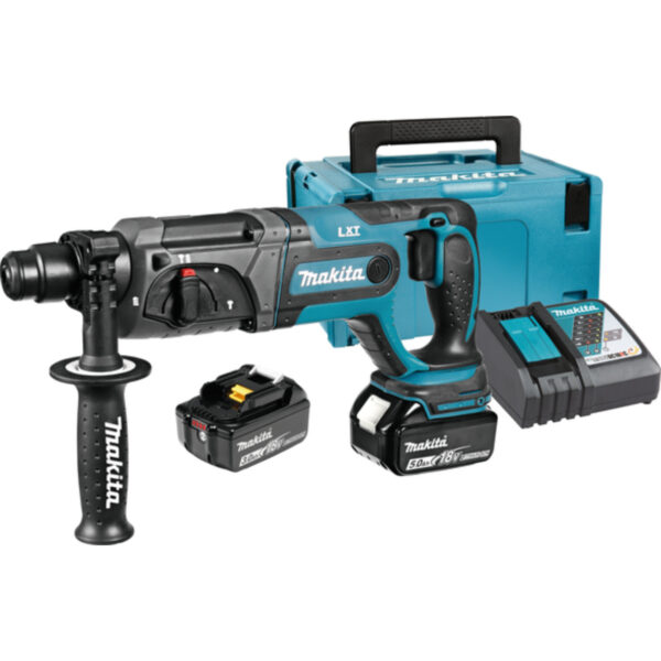 Aku udarna bušilica Makita DHR241RFJ 18V sa 2 baterije i punjačem u koferu