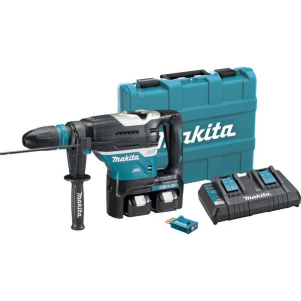 Aku udarna bušilica Makita DHR400PT2U 18+18V SDS-Max sa 2 baterije i punjačem u koferu