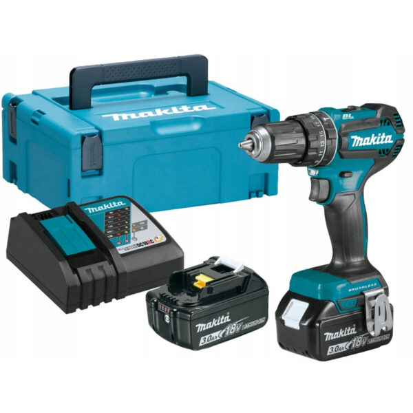 Aku udarna bušilica Makita DHP485RFJ 18V sa 2 baterije i punjačem u koferu