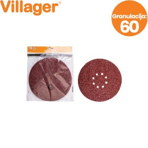 Brusni papir za brusilicu za zid - žirafu Villager VDS 600 - 60 026724 225mm 5 komada granulacija - 60