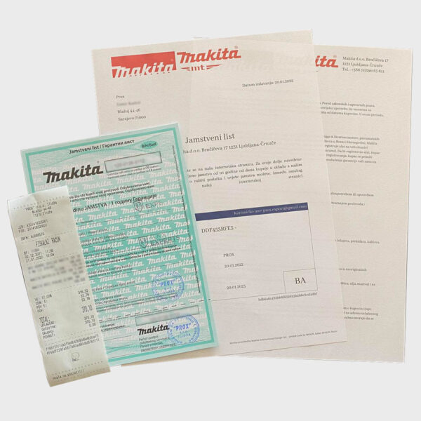 Aku bušilica-odvijač Makita 18V DDF485RGJ1 50Nm sa baterijom 6.0Ah i punjačem u koferu