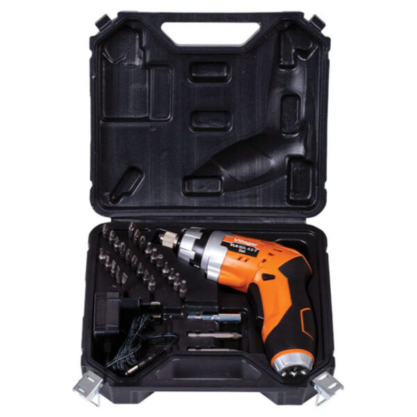 Aku odvijač - zavrtač Villager VLN SDL 4.0 set sa setom bitova 1.5Ah baterijom i punjačem u koferu