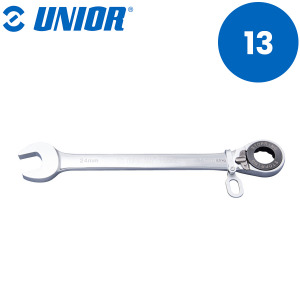 Viljuškasto-okasti ključ sa račnom-gedorom za rad na visini UNIOR 160 626394 13mm