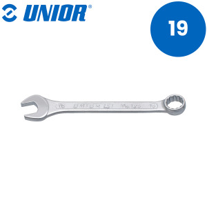 Viljuškasto-okasti ključ kratki UNIOR 125 600427 19mm