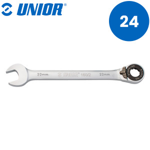 Viljuškasto-okasti ključ sa račnom-gedorom UNIOR 160 622834 24mm