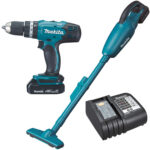 Aku set - udarna bušilica i usisivač sa suho usisavanje Makita DLX2056SY1 sa baterijom i punjačem