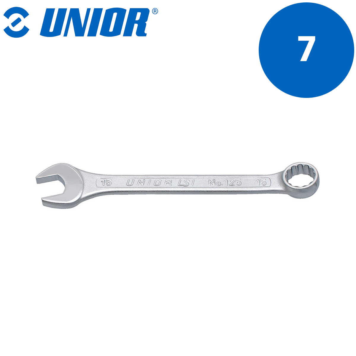 Ključ viljuškasto-okasti kratki UNIOR 125 600415 7mm Viljuškasto-okasti ključ kratki UNIOR 125 600415 7mm