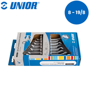 Set viljuškasto-okastih ključeva kratkih UNIOR 125 603711 8-19/8