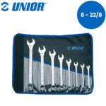 Set viljuškasto-okastih ključeva kratkih u futroli UNIOR 125 615478 8-22/8