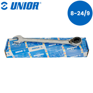 Set viljuškasto-okastih ključeva sa račnom-gedorom za rad na visini UNIOR 160 623080 8-24/9