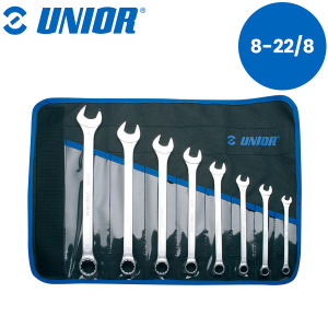 Set viljuškasto-okastih ključeva dugih u torbici UNIOR 120 615475 8-22/8