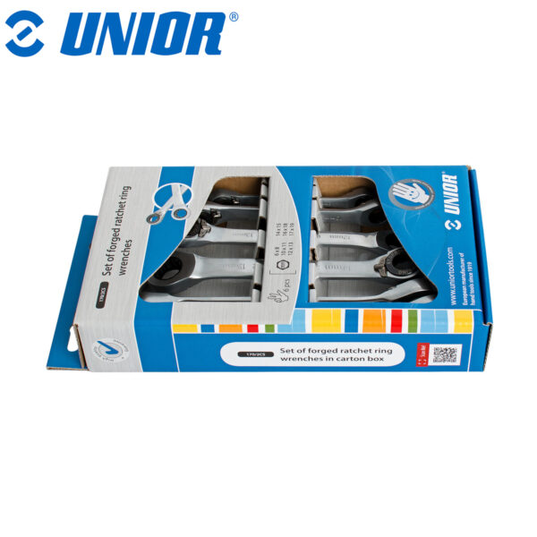 Set okastih ključeva sa račnom-gedorom u kartonskoj kutiji UNIOR 170 623711 6-19/6