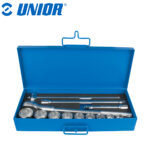 Set nasadnih ključeva 3/4" u metalnoj kutiji UNIOR 197 602742 22-46/14