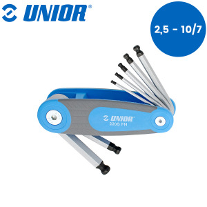 Set imbus ključeva s kuglom na plastičnom držaču UNIOR 220 617147 2.5-10/7