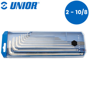 Set imbus ključeva dugih sa kuglom u plastičnoj kutiji UNIOR 220 610917 2-10/8