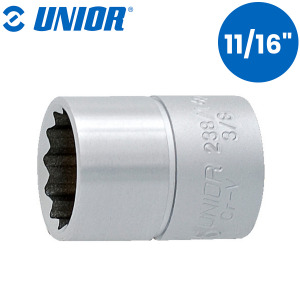 Nasadni ključ 3/8" 12-kutni UNIOR 238 616930 11/16"