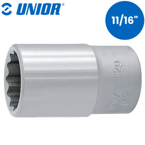 Nasadni ključ 1/2" 12-kutni UNIOR 190 609372 11/16"