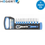 Set ručnih alata sa račnom u koferu Hoegert 11-dijelni 1/4" HT1R334