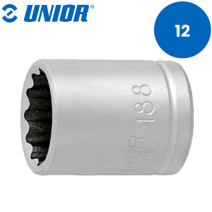 Nasadni ključ 1/4" 12-kutni UNIOR 188 616867 12mm