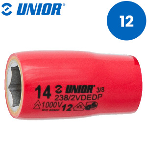 Nasadni ključ 3/8" izolirani UNIOR 238 619163 12mm