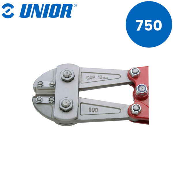 Rezervni dijelovi za škare-makaze za betonsko željezo sa izmjenjivim trokutastim noževima UNIOR 596 615258 750mm