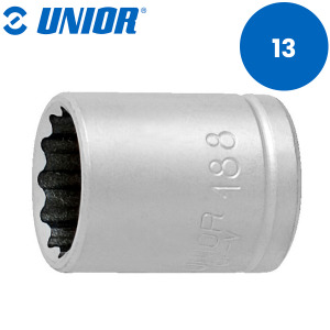 Nasadni ključ 1/4" 12-kutni UNIOR 188 616868 13mm