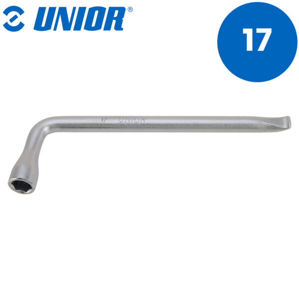 Ključ za točkove jednostrani savijeni UNIOR 210 600782 17mm