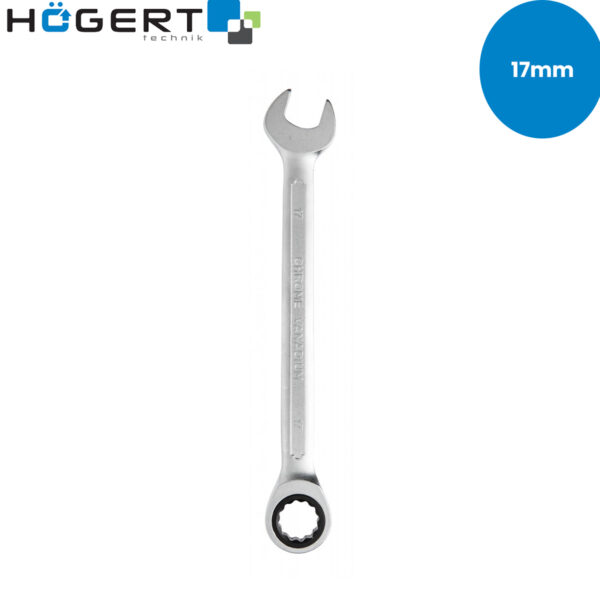 Viljuškasto-okasti ključ sa račnom Hoegert HT1R017 17mm