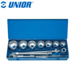 Set nasadnih ključeva 1" u metalnoj kutiji UNIOR 199 603095 46-80/12