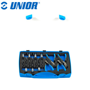 Set električarskih kliješta i izvijača u plastičnoj kutiji UNIOR 403 621692