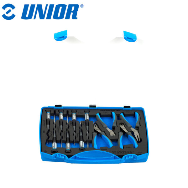 Set električarskih kliješta i izvijača u plastičnoj kutiji UNIOR 403 621692