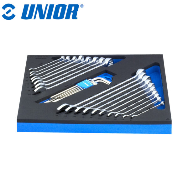 Set viljuškasto-okastih ključeva i dugih imbus ključeva 21-dijelni u SOS ulošku UNIOR 964 621563