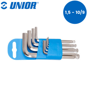 Set imbus ključeva s kuglom na plastičnom stalku UNIOR 220 607853 1.5-10/9