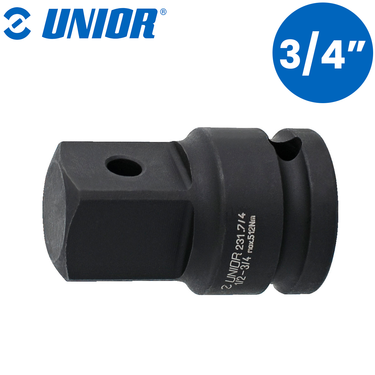 Adapter IMPACT 1/2" UNIOR 231 603979 1/2" - 3/4" Adapter Impact 1/2" za nasadne ključeve UNIOR 231 603979 1/2"-3/4"