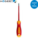 Izolirani izvijač-šarafciger Hoegert VDE 1000V 3x75mm HT1S902