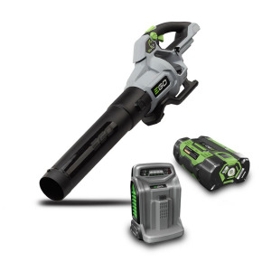 Aku puhač-duvač lišća EGO LB5804E sa baterijom 5.0Ah i brzim punjačem