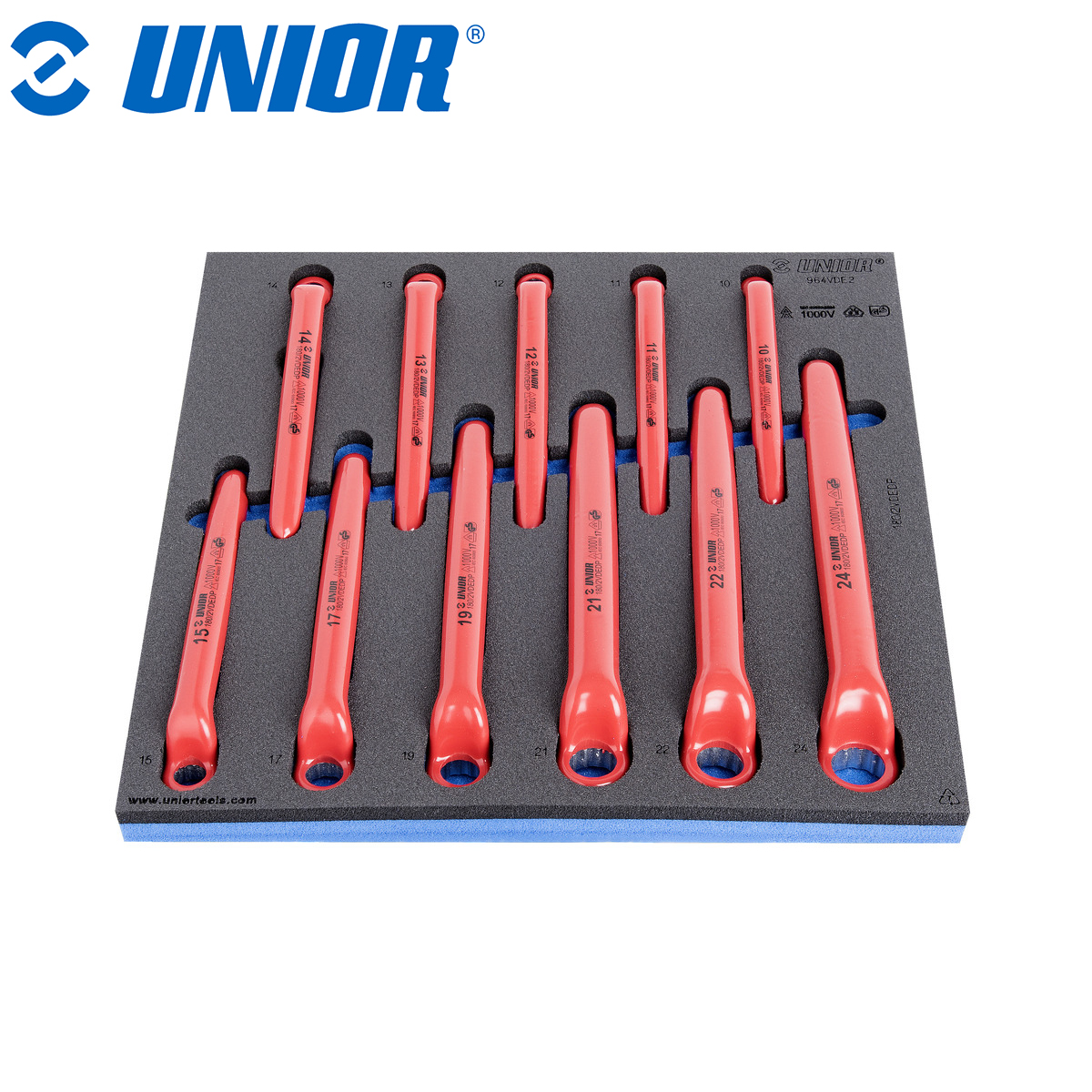 Set okastih, jednostranih, izoliranih ključeva u SOS ulošku UNIOR 964 621784 10 - 24/11 Set okastih jednostranih izoliranih ključeva u SOS ulošku UNIOR 964 10-24/11 621784