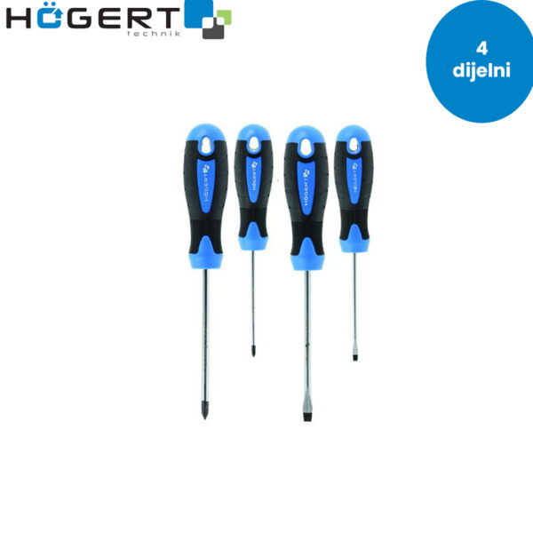 Set izvijača-šarafcigera Hoegert 4-dijelni HT1S094